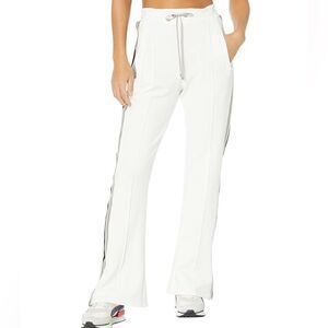 NWOT BLANC NOIR white  joggers with stripes detail Small